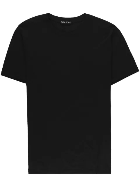 TOM FORD crew-neck short-sleeve T-shirt Black JCS004