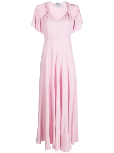 Vivetta ruched cut-out maxi dress Pink H191V508