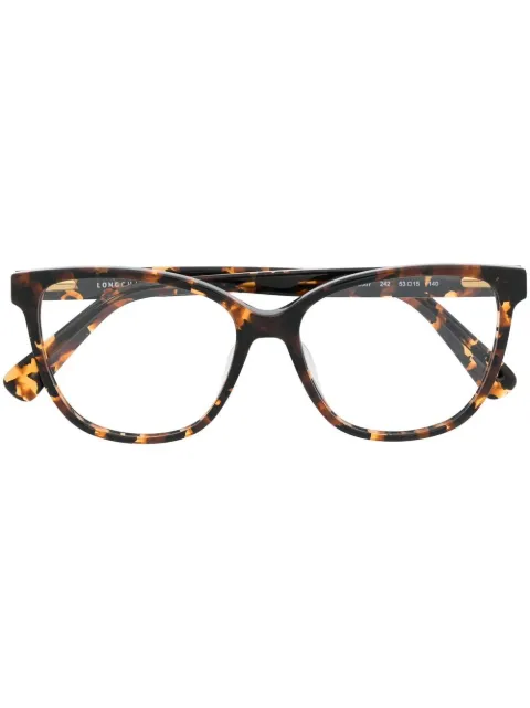 Longchamp tortoiseshell butterfly-frame glasses Brown LO2687