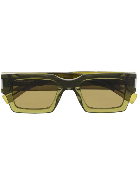 Saint Laurent Eyewear wayfarer-frame sunglasses Green 736432Y9956