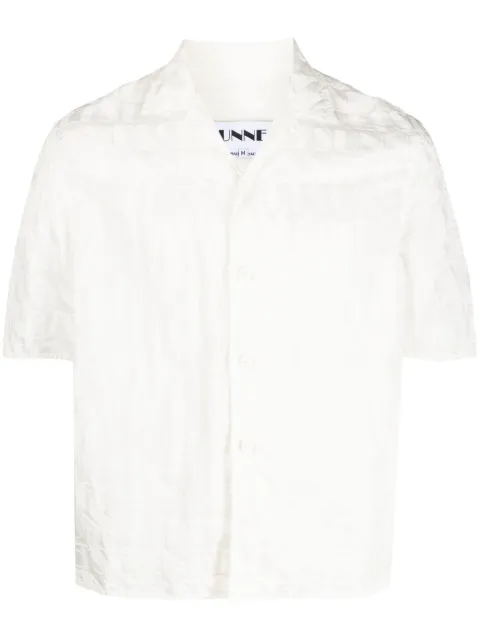 Sunnei monogram short-sleeve shirt Neutrals CRTWMSHR012NYL023