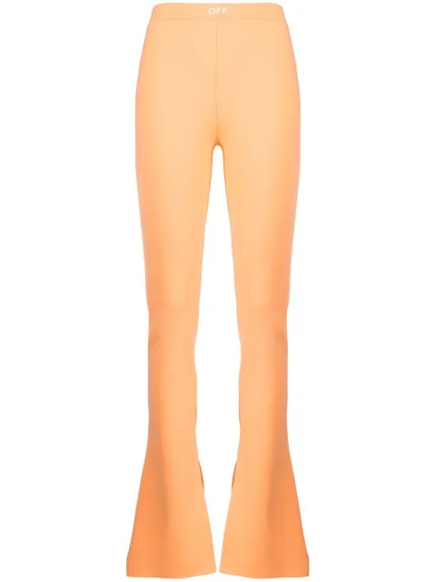 Off-White Sleek flared trousers Orange OWCD023S23JER0012100