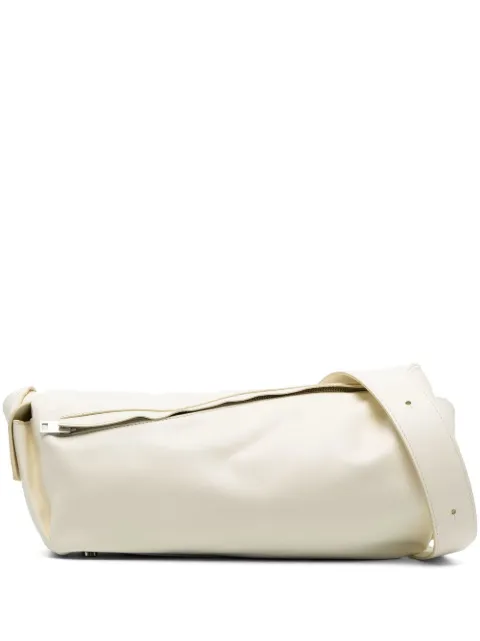 Sunnei oversized zip-up satchel Neutrals CACCWBAG002LTH003