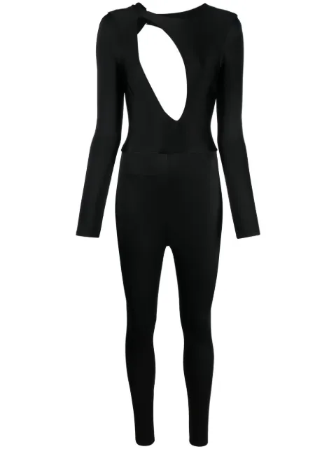 Noire Swimwear cut-out-detailing stretch jumpsuit Black SKU09