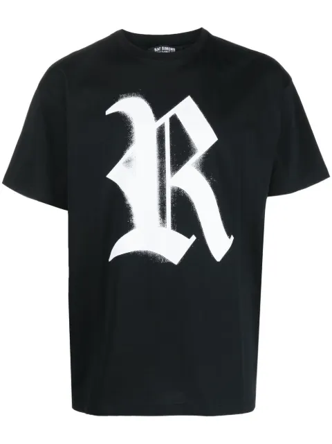 Raf Simons logo-print cotton T-shirt Black 23112019001