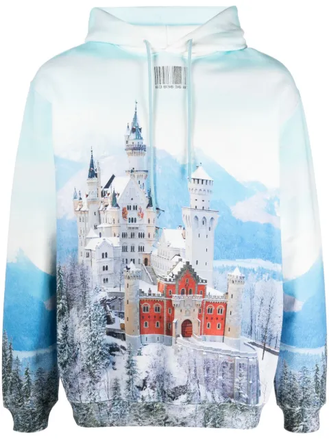 VTMNTS Neuschwanstein Winter long-sleeve hoodie Blue VL16HD340L