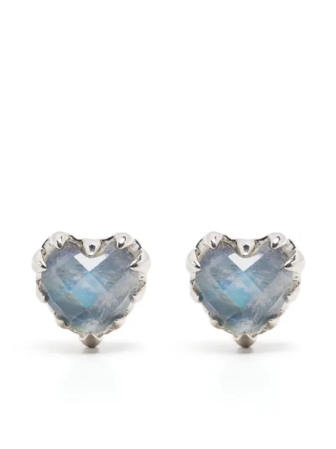 Stolen Girlfriends Club Love Claw moon stone earrings Silver JWL19183MS
