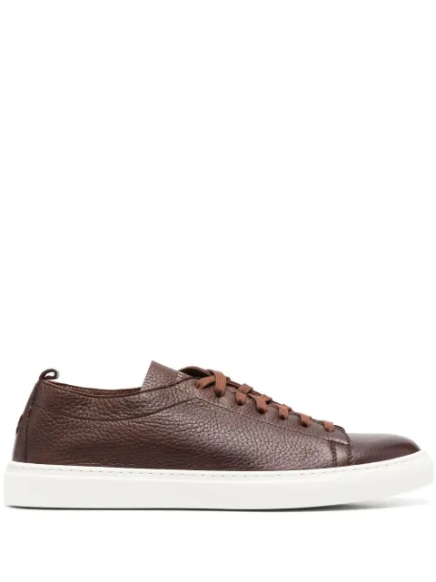 Henderson Baracco leather low-top sneakers Brown BYRON2