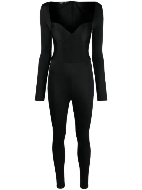 Noire Swimwear sweetheart-neck stretch jumpsuit Black SKU10