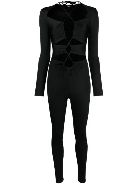 Noire Swimwear cut-out detailing jumpsuit Black SKU08