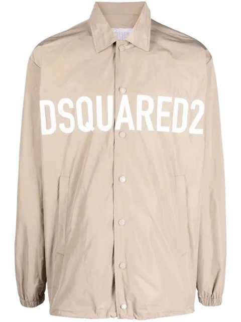 DSQUARED2 logo-print light jacket Neutrals S74AM1374S47858