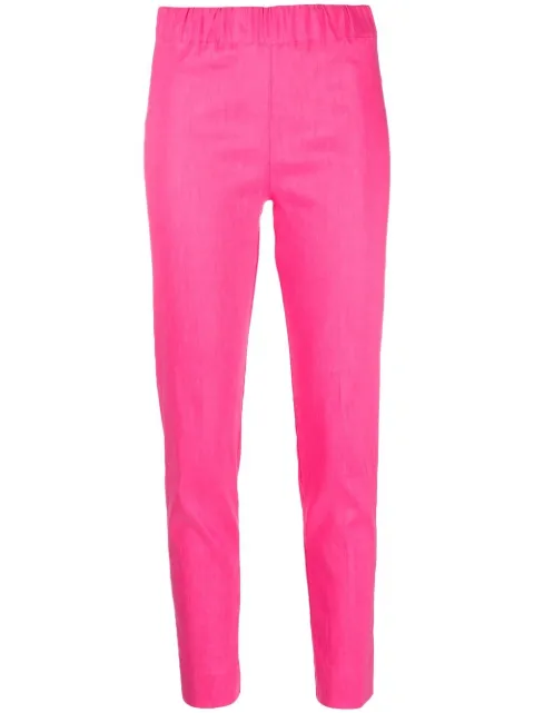 D.Exterior elasticated-waist slim-cut leggings Pink 56742