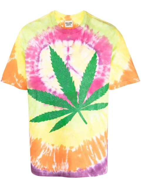 GALLERY DEPT. tie-dye print T-shirt Yellow WD10090