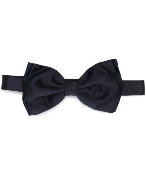 Lardini satin-finish detail bow tie Blue PAP13