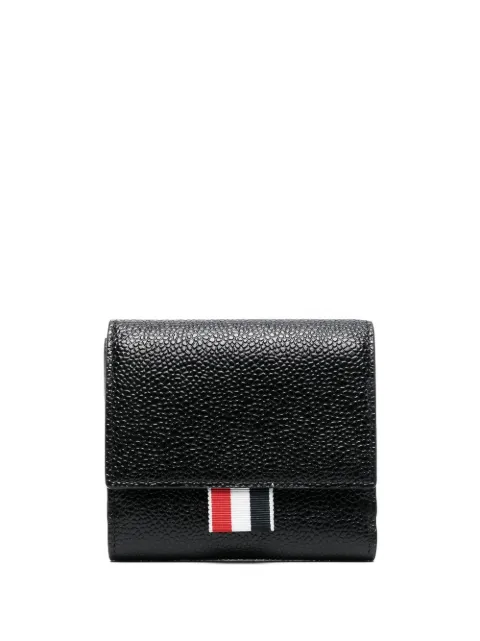 Thom Browne pebble grain coin compartment small purse Black UAW007A00198001
