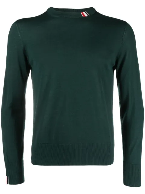 Thom Browne jersey knit crew-neck pullover Green MKA474AY1014