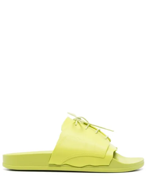 Maison Margiela lace-up pool slides Green S58WX0100P5411