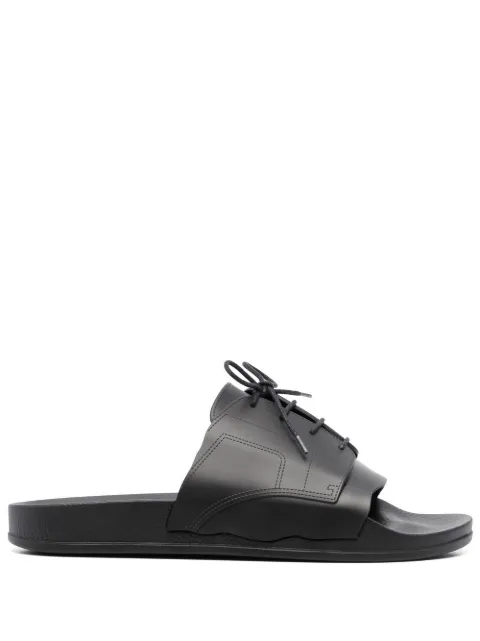 Maison Margiela lace-up pool slides Black S57WX0080P5411