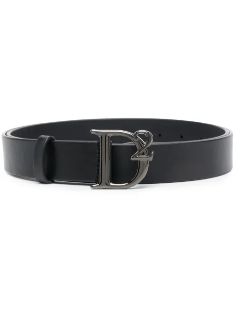 DSQUARED2 logo-buckle leather belt Black BEM050901500001