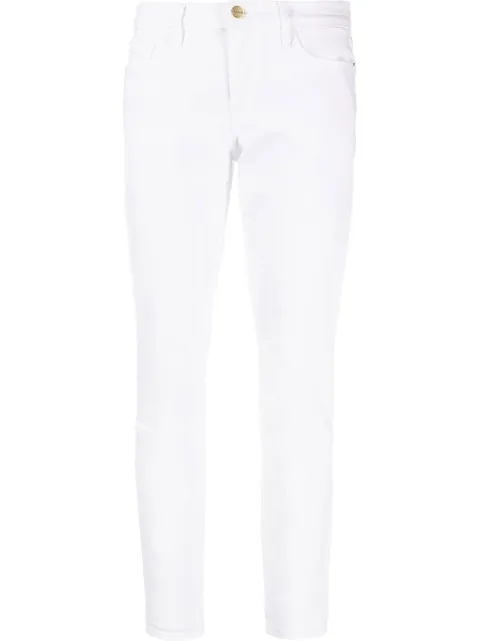 FRAME skinny-fit cropped jeans White LGJ009