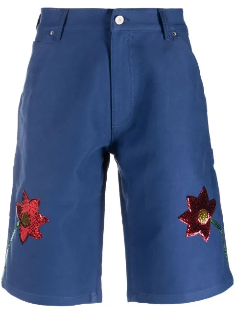 Sky High Farm sequin-embellished detail shorts Blue SHF03P011