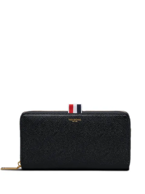 Thom Browne pebble-grain long zip wallet Black UAW005A00198