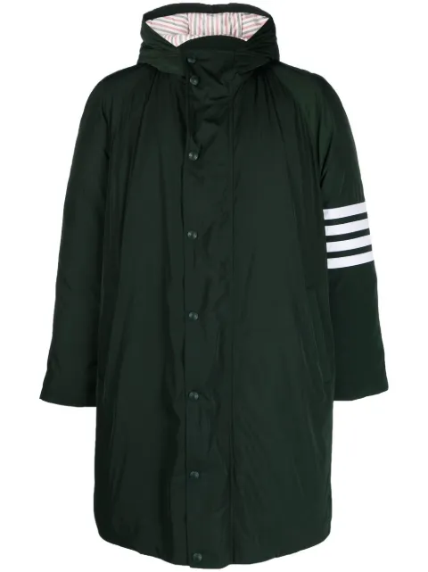 Thom Browne raglan-sleeve parka coat Green MOD064X07259