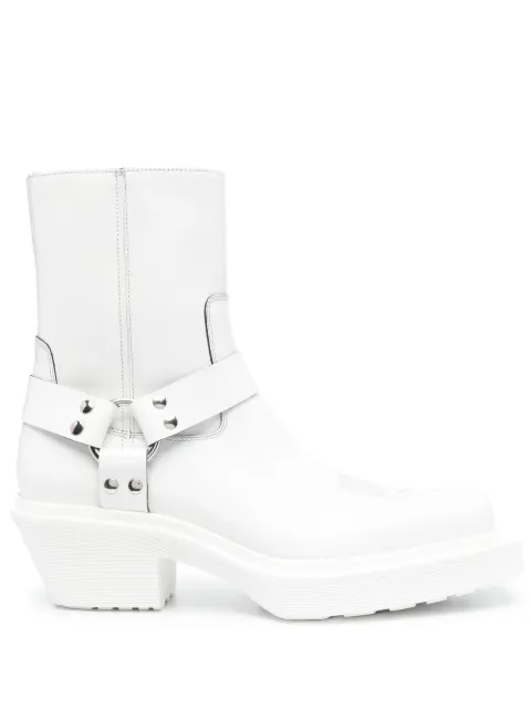 VTMNTS strap-detail 70mm boots White VL16BO220W