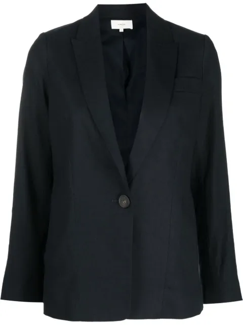 Vince single-breasted blazer Blue V941891494