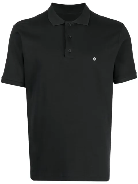 rag & bone logo-embroidered cotton polo shirt Black MBC22PT027PE27