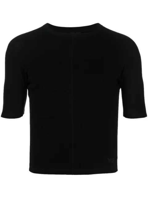 Y-3 crew-neck organic cotton T-shirt Black HY1249