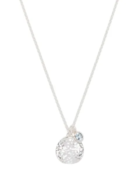 DOWER AND HALL topaz-embellished pendant necklace Silver TWP42MSBT22