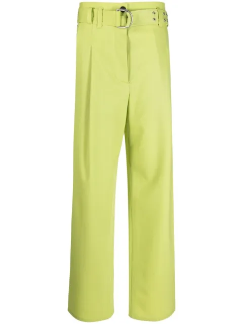 Philosophy Di Lorenzo Serafini belted wide leg trousers Green A03060724