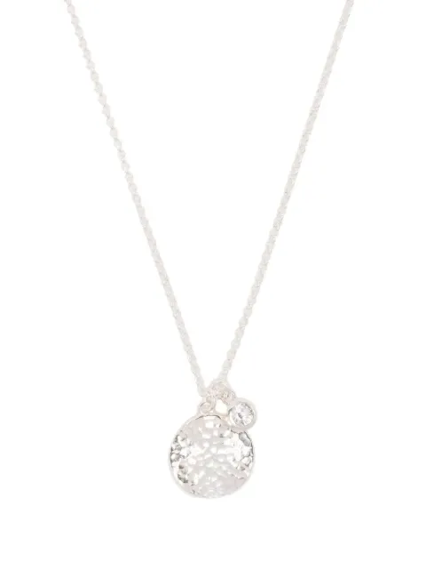 DOWER AND HALL white topaz pendant necklace Silver TWP42MSWT22