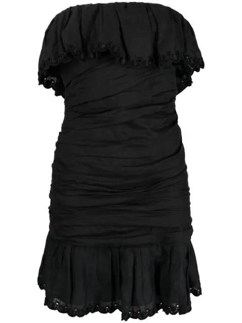 ISABEL MARANT Oxani off-shoulder mini dress Black RO0086FAA1J38I