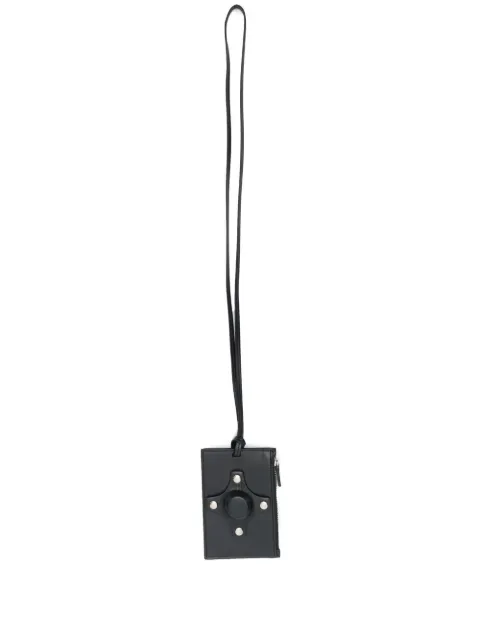 Craig Green leather lanyard card holder Black CGSS23CWOACC08