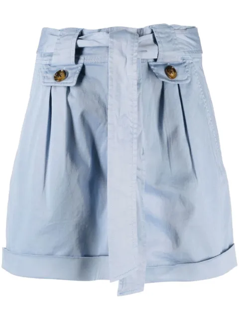 Woolrich tied-waist cotton shorts Blue CFWWSH0025FRUT3343