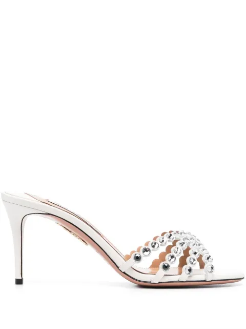 Aquazzura Tequila 80mm sandals White TQLMIDM0NAPFFF