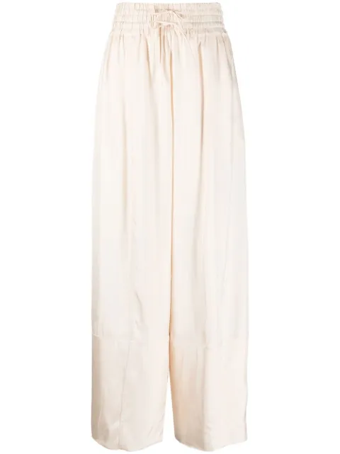 Jil Sander pressed-crease palazzo pants Neutrals J01KA0101J65052