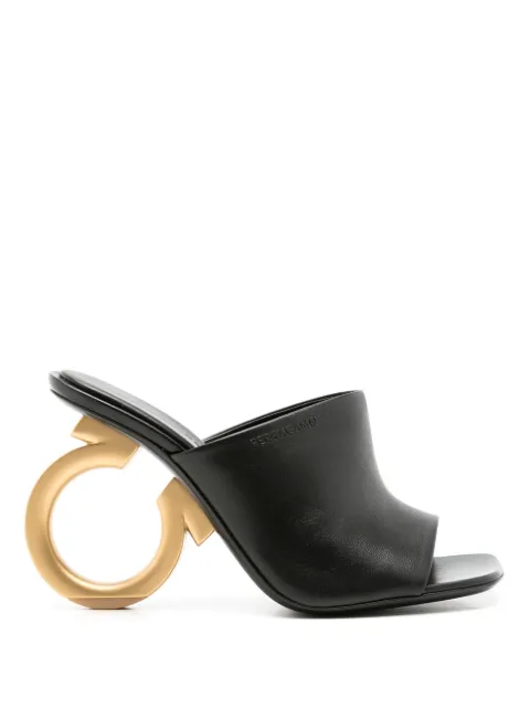 Ferragamo Elina leather sandals Black 761922