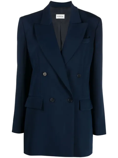 P.A.R.O.S.H. double-breasted button blazer Blue D420250