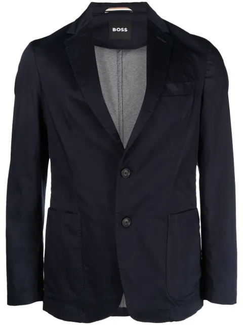 BOSS V-neck classic blazer Blue 50488455