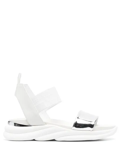 Baldinini metallic-strap detail sandals White D3E380P1SPVI