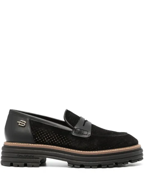 Baldinini bead-detail suede loafers Black D3E247P1CRIT