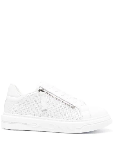 Baldinini embossed-logo lace-up sneakers White U3E852T1CALF