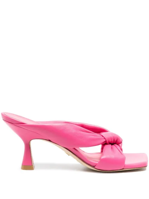 Stuart Weitzman slip-on square-toe sandals Pink S7073