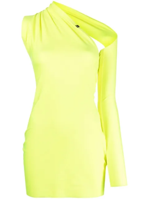 1017 ALYX 9SM cut-out asymmetric mini dress Yellow AAWDR0136FA01