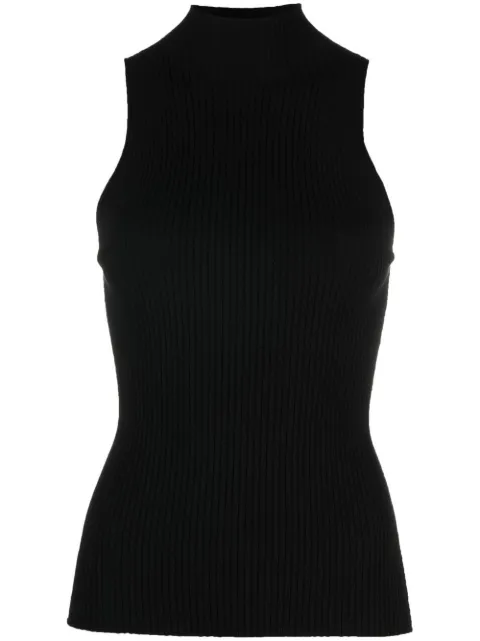 TWINSET mock-neck ribbed top Black 231TP3291