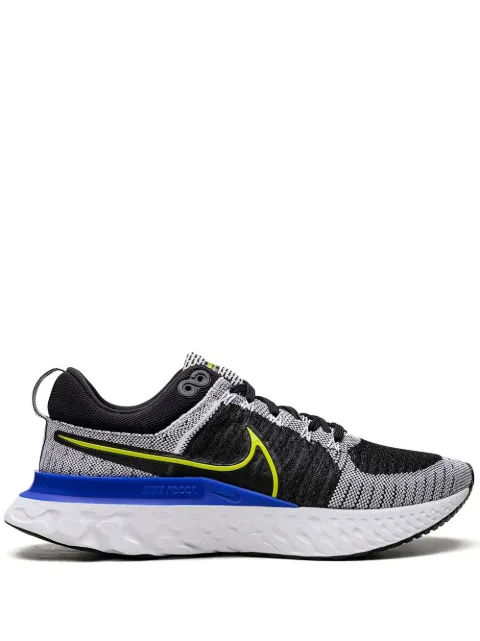 Nike React Infinity Run Flyknit 2 "White/Black/Racer Blue/Cyber" sneakers Grey CT2357