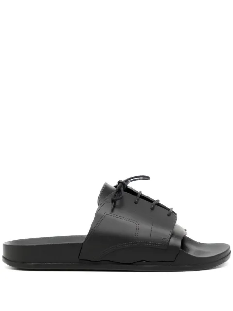 Maison Margiela lace-up pool slides Black S58WX0100P5411